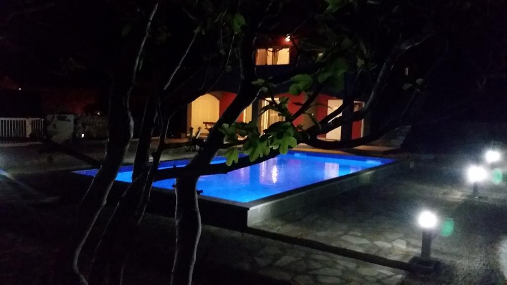 House With Swimming Pool Blue Diamond Apartment Povljana Bilik gambar